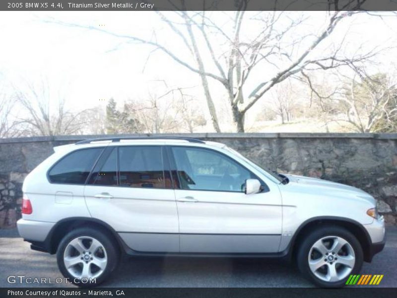 Titanium Silver Metallic / Grey 2005 BMW X5 4.4i
