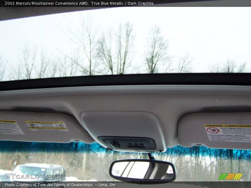 True Blue Metallic / Dark Graphite 2003 Mercury Mountaineer Convenience AWD