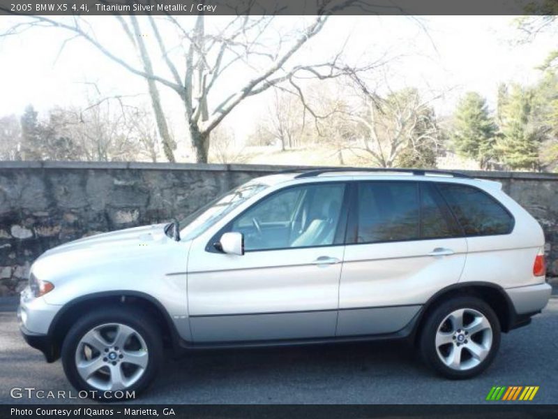 Titanium Silver Metallic / Grey 2005 BMW X5 4.4i
