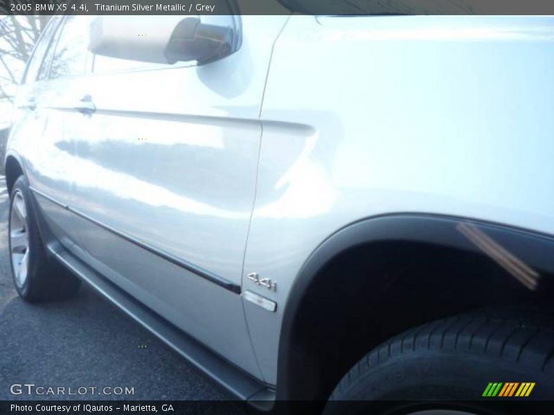 Titanium Silver Metallic / Grey 2005 BMW X5 4.4i