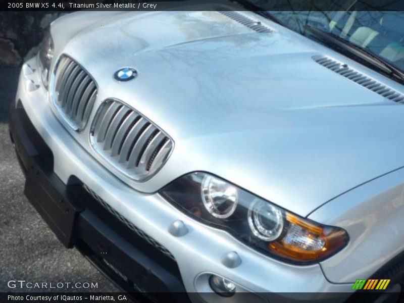 Titanium Silver Metallic / Grey 2005 BMW X5 4.4i