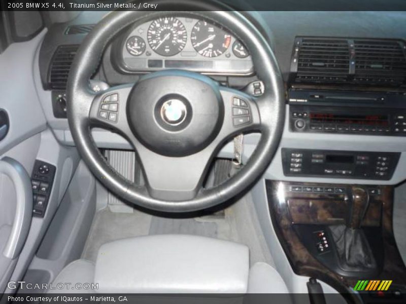 Titanium Silver Metallic / Grey 2005 BMW X5 4.4i