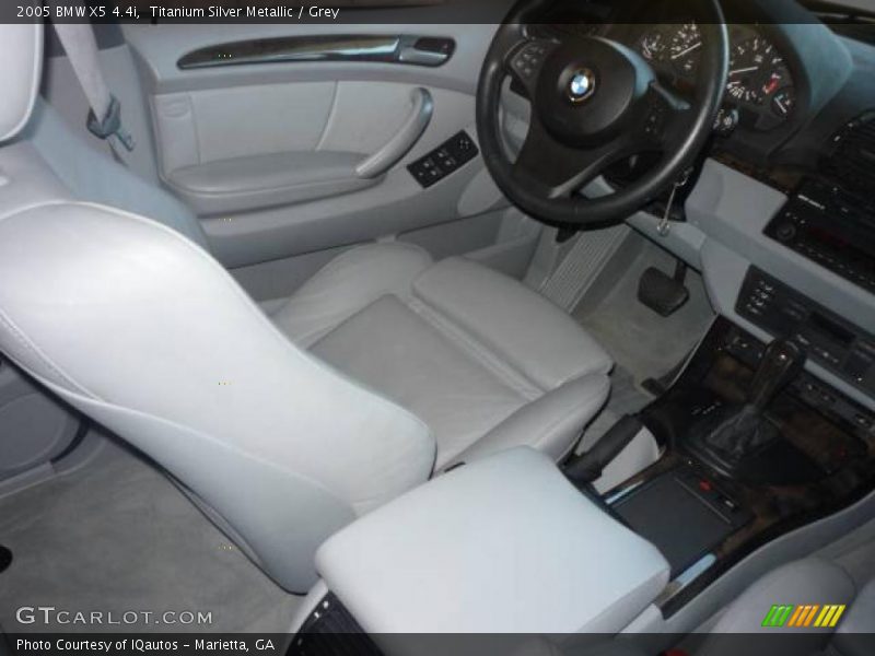 Titanium Silver Metallic / Grey 2005 BMW X5 4.4i