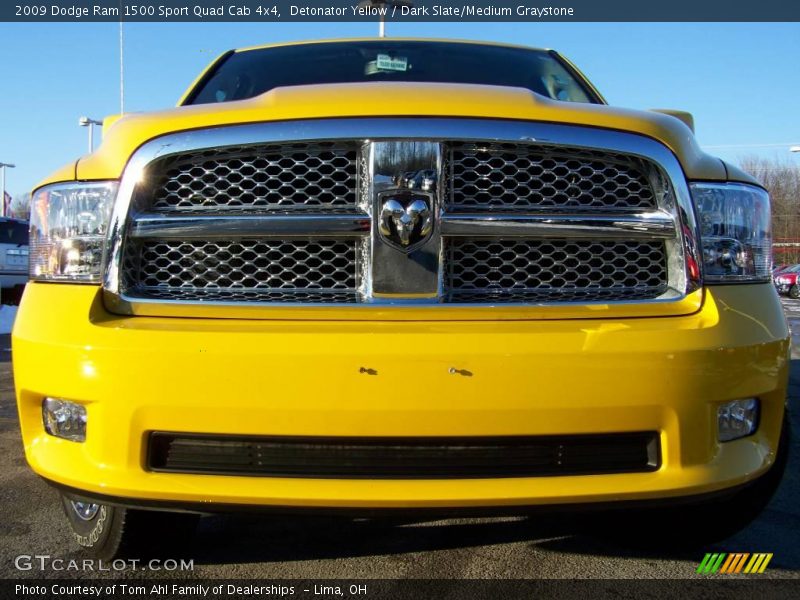 Detonator Yellow / Dark Slate/Medium Graystone 2009 Dodge Ram 1500 Sport Quad Cab 4x4