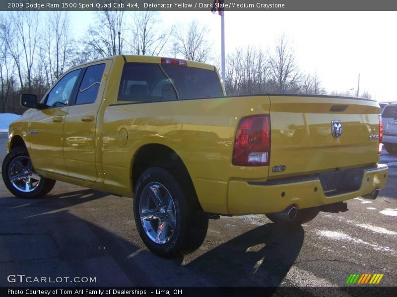 Detonator Yellow / Dark Slate/Medium Graystone 2009 Dodge Ram 1500 Sport Quad Cab 4x4
