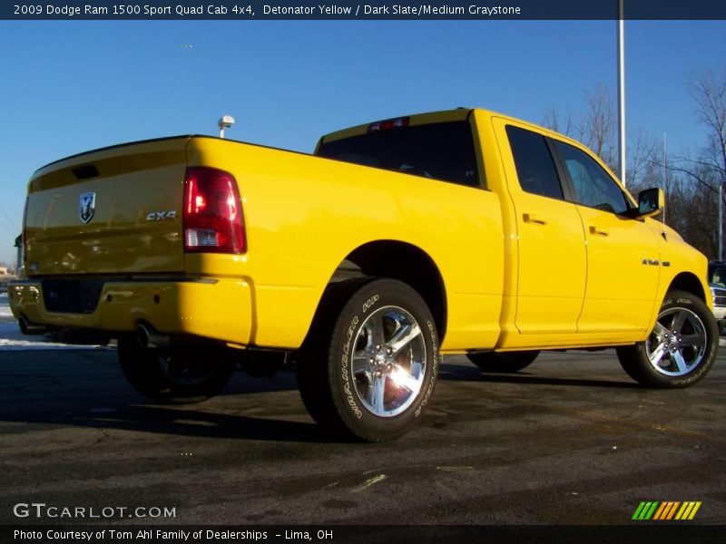 Detonator Yellow / Dark Slate/Medium Graystone 2009 Dodge Ram 1500 Sport Quad Cab 4x4