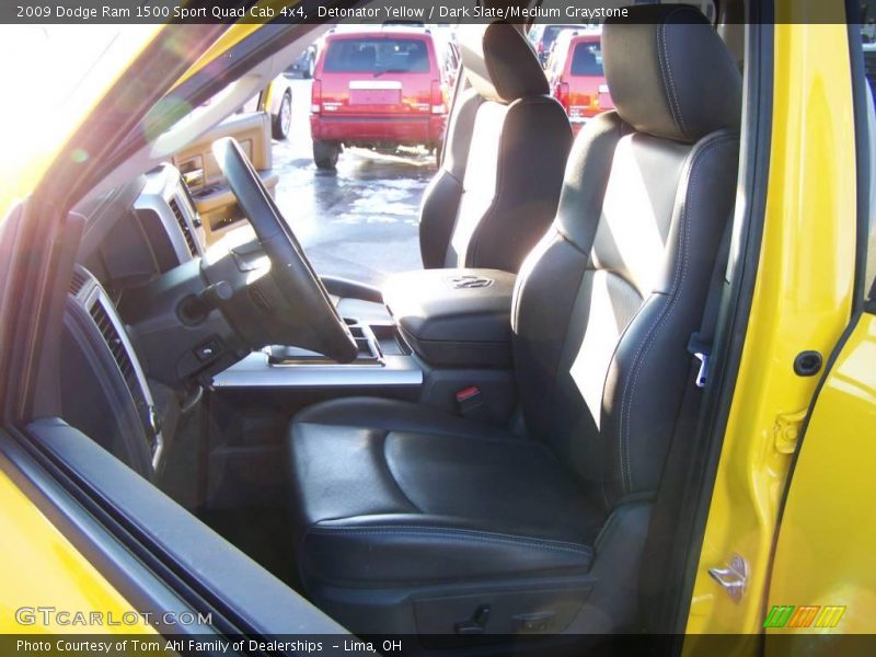 Detonator Yellow / Dark Slate/Medium Graystone 2009 Dodge Ram 1500 Sport Quad Cab 4x4