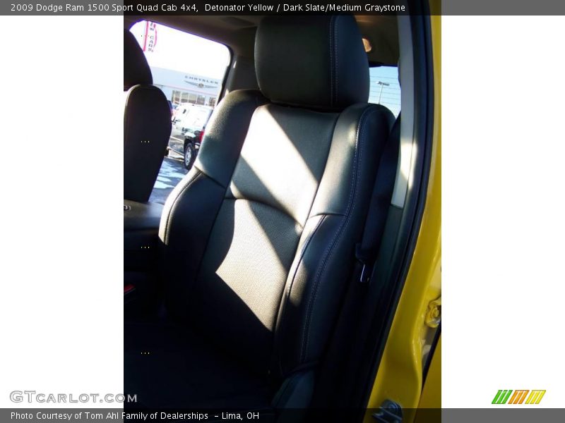 Detonator Yellow / Dark Slate/Medium Graystone 2009 Dodge Ram 1500 Sport Quad Cab 4x4