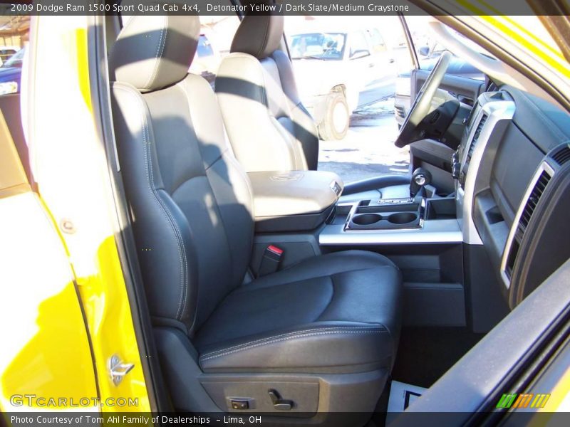 Detonator Yellow / Dark Slate/Medium Graystone 2009 Dodge Ram 1500 Sport Quad Cab 4x4