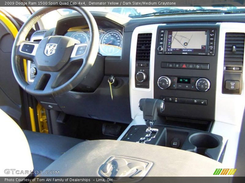 Detonator Yellow / Dark Slate/Medium Graystone 2009 Dodge Ram 1500 Sport Quad Cab 4x4
