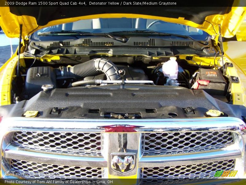 Detonator Yellow / Dark Slate/Medium Graystone 2009 Dodge Ram 1500 Sport Quad Cab 4x4