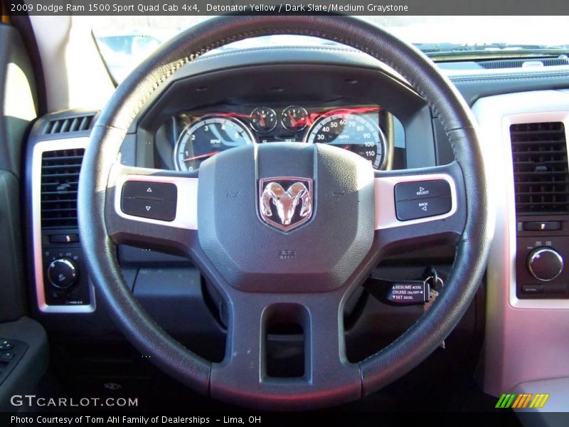 Detonator Yellow / Dark Slate/Medium Graystone 2009 Dodge Ram 1500 Sport Quad Cab 4x4