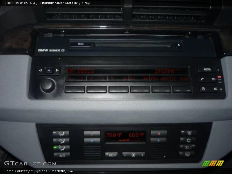 Titanium Silver Metallic / Grey 2005 BMW X5 4.4i