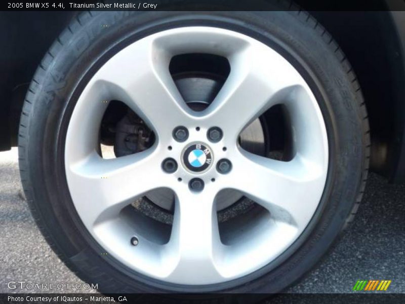 Titanium Silver Metallic / Grey 2005 BMW X5 4.4i