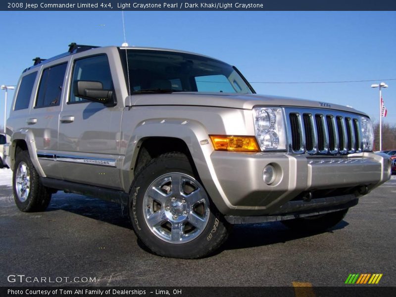 Light Graystone Pearl / Dark Khaki/Light Graystone 2008 Jeep Commander Limited 4x4