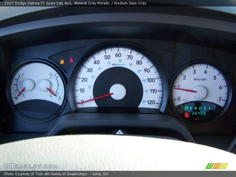 Mineral Gray Metallic / Medium Slate Gray 2007 Dodge Dakota ST Quad Cab 4x4