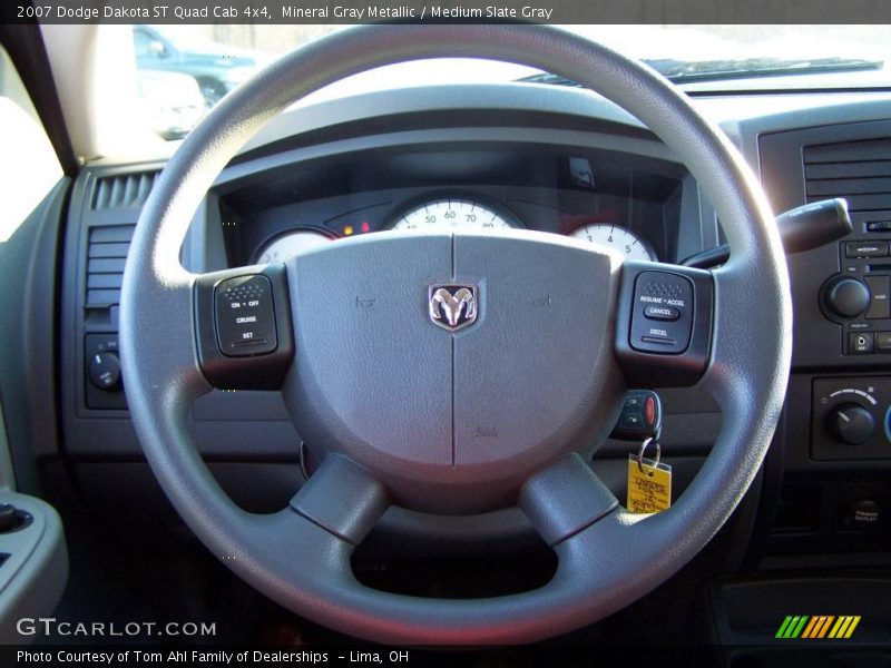 Mineral Gray Metallic / Medium Slate Gray 2007 Dodge Dakota ST Quad Cab 4x4