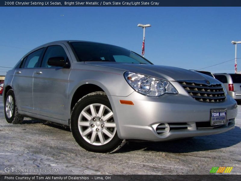 Bright Silver Metallic / Dark Slate Gray/Light Slate Gray 2008 Chrysler Sebring LX Sedan