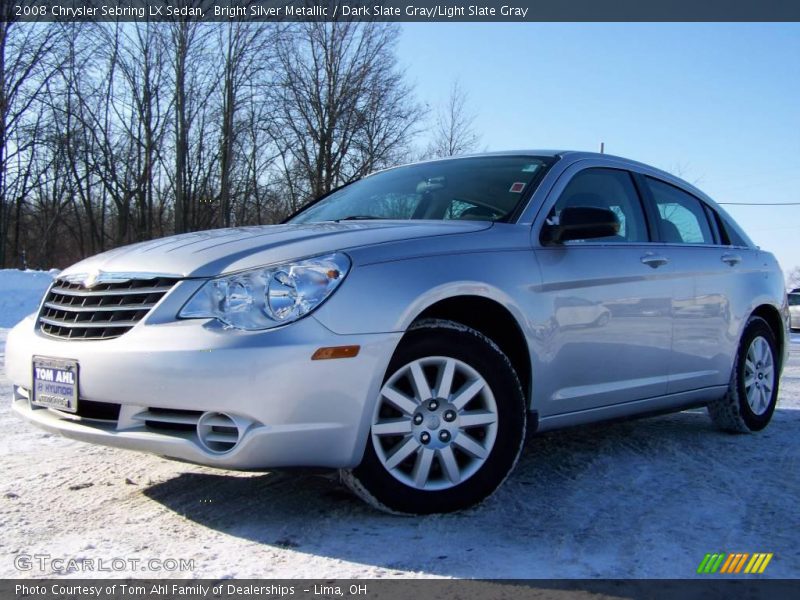 Bright Silver Metallic / Dark Slate Gray/Light Slate Gray 2008 Chrysler Sebring LX Sedan