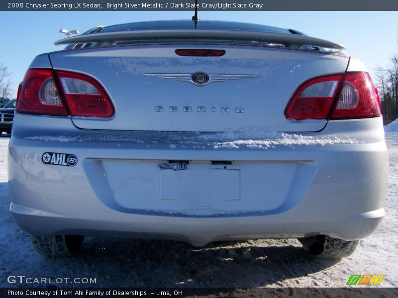 Bright Silver Metallic / Dark Slate Gray/Light Slate Gray 2008 Chrysler Sebring LX Sedan