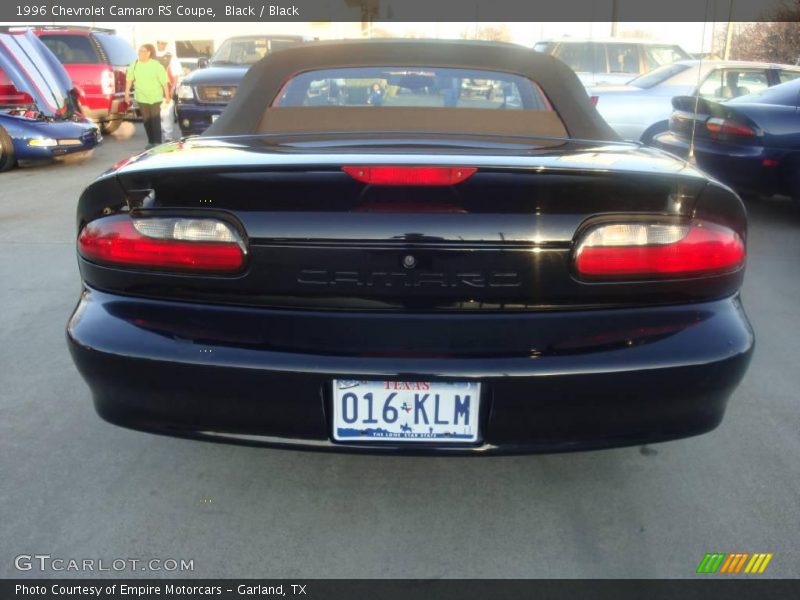 Black / Black 1996 Chevrolet Camaro RS Coupe
