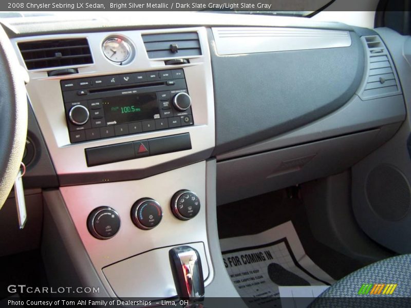 Bright Silver Metallic / Dark Slate Gray/Light Slate Gray 2008 Chrysler Sebring LX Sedan