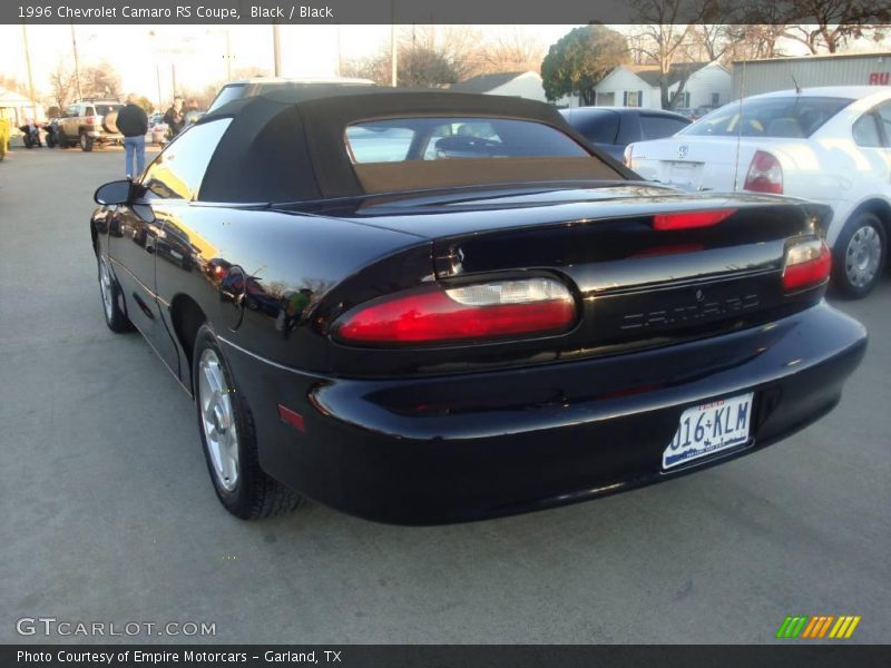 Black / Black 1996 Chevrolet Camaro RS Coupe