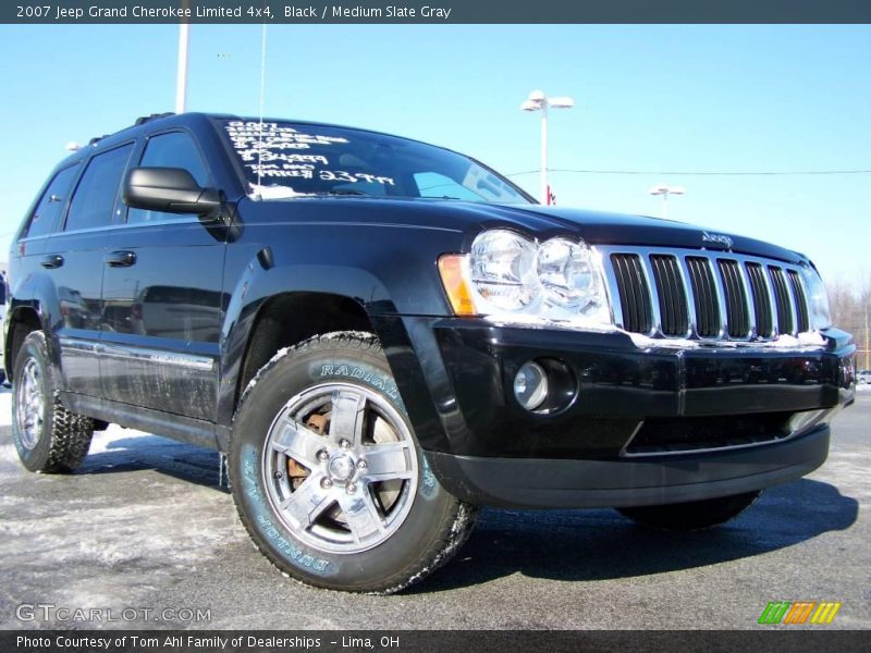 Black / Medium Slate Gray 2007 Jeep Grand Cherokee Limited 4x4