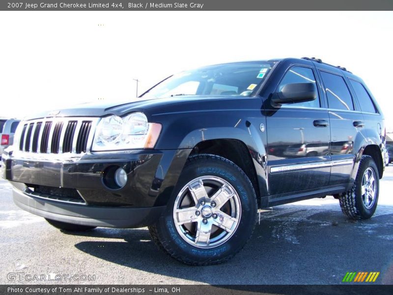 Black / Medium Slate Gray 2007 Jeep Grand Cherokee Limited 4x4