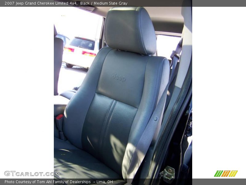 Black / Medium Slate Gray 2007 Jeep Grand Cherokee Limited 4x4