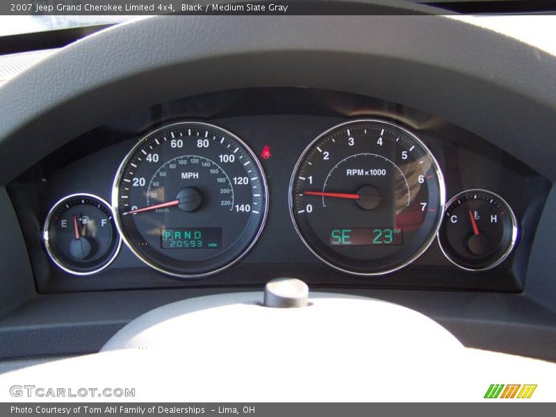 Black / Medium Slate Gray 2007 Jeep Grand Cherokee Limited 4x4