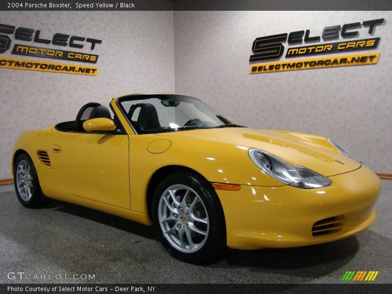 Speed Yellow / Black 2004 Porsche Boxster