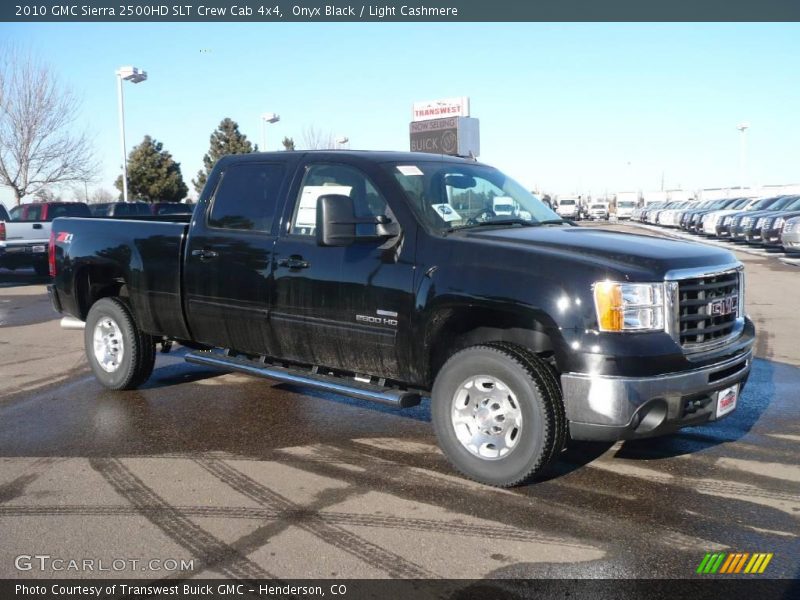 Onyx Black / Light Cashmere 2010 GMC Sierra 2500HD SLT Crew Cab 4x4