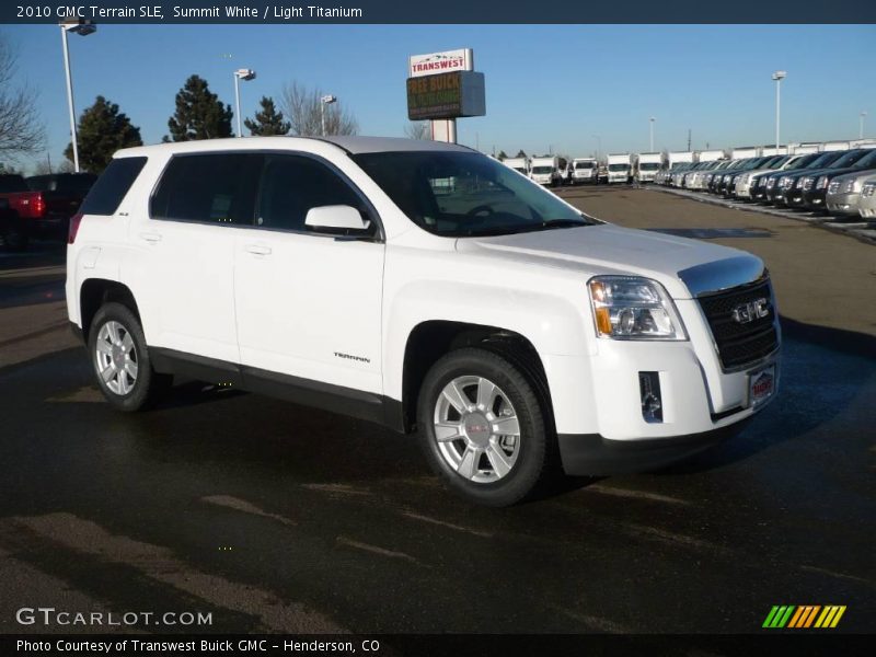 Summit White / Light Titanium 2010 GMC Terrain SLE
