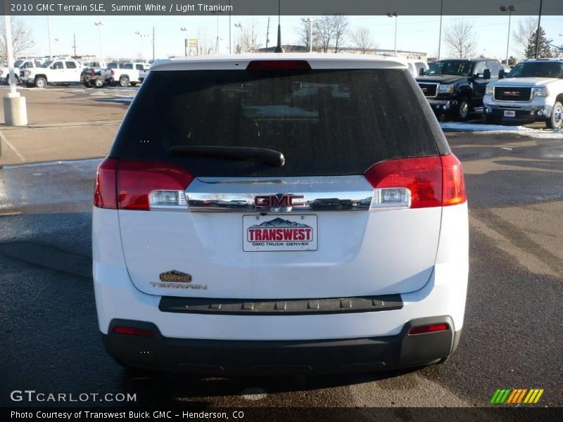 Summit White / Light Titanium 2010 GMC Terrain SLE