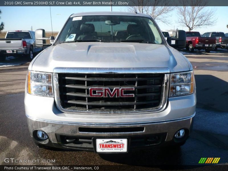Silver Birch Metallic / Ebony 2010 GMC Sierra 2500HD SLT Crew Cab 4x4