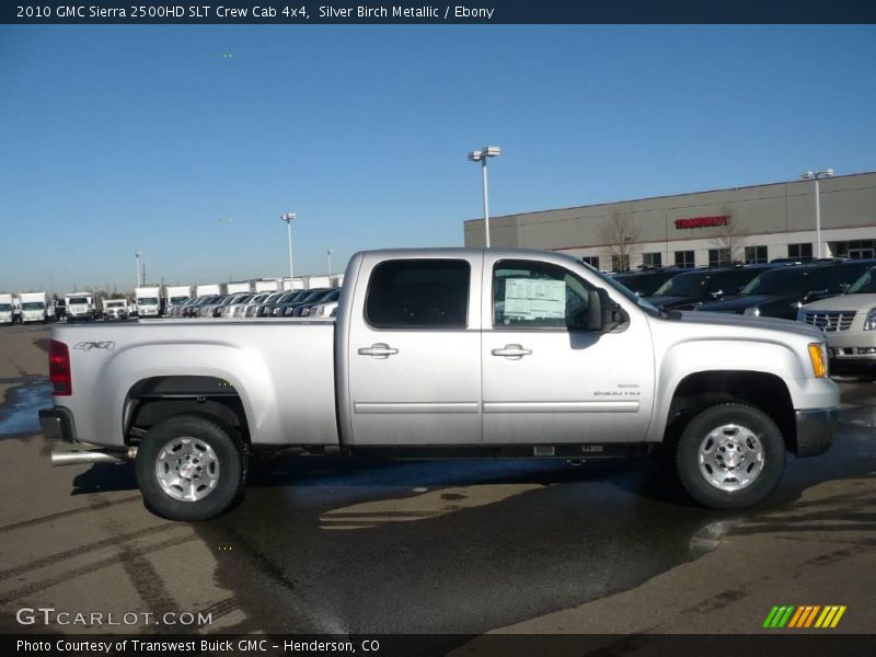 Silver Birch Metallic / Ebony 2010 GMC Sierra 2500HD SLT Crew Cab 4x4