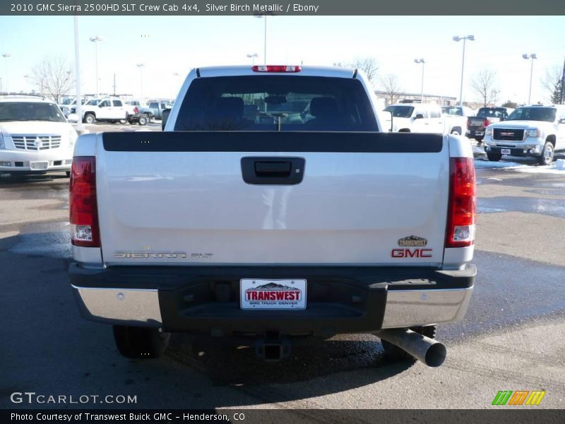 Silver Birch Metallic / Ebony 2010 GMC Sierra 2500HD SLT Crew Cab 4x4