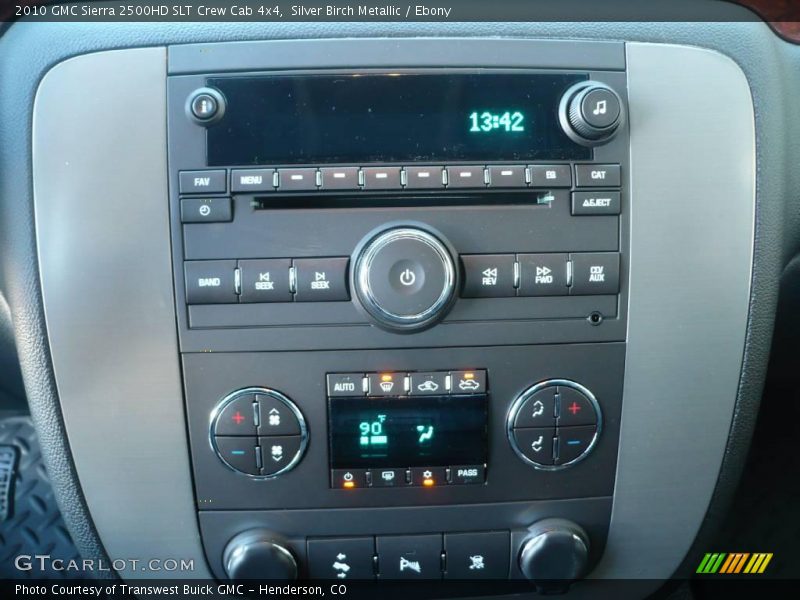 Silver Birch Metallic / Ebony 2010 GMC Sierra 2500HD SLT Crew Cab 4x4