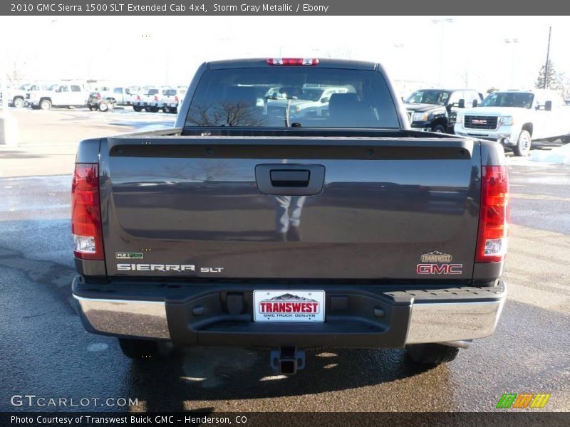 Storm Gray Metallic / Ebony 2010 GMC Sierra 1500 SLT Extended Cab 4x4