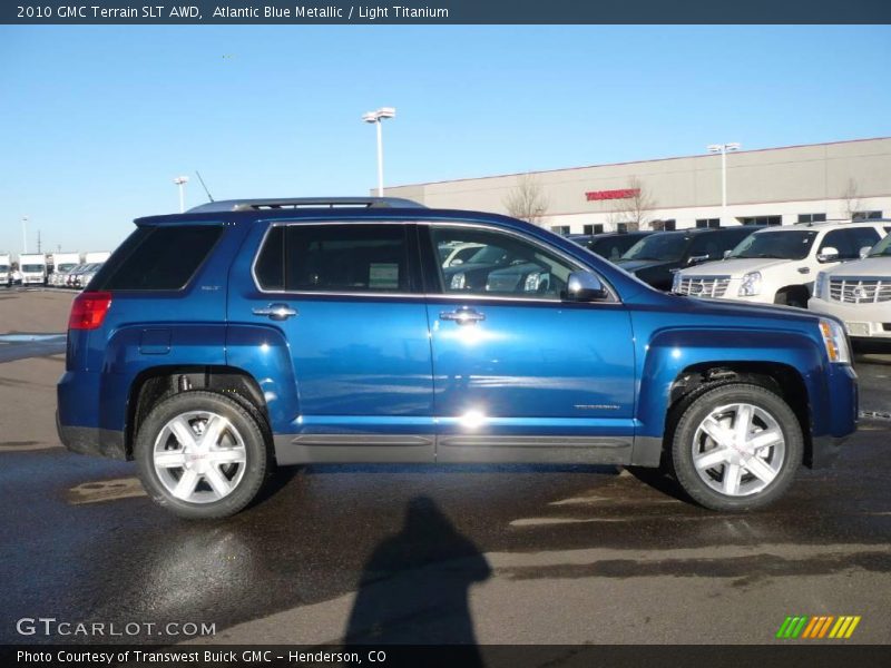 Atlantic Blue Metallic / Light Titanium 2010 GMC Terrain SLT AWD
