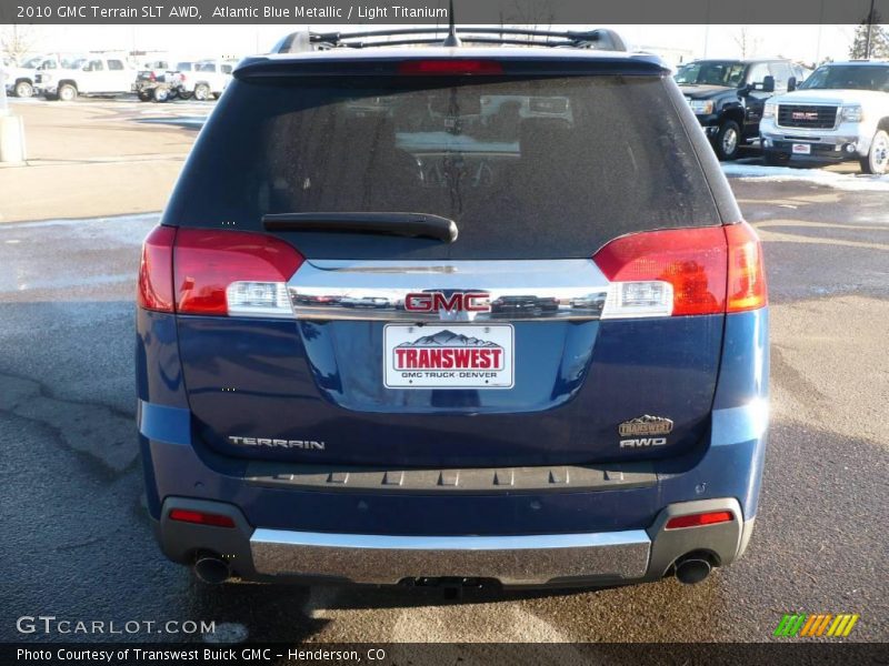Atlantic Blue Metallic / Light Titanium 2010 GMC Terrain SLT AWD