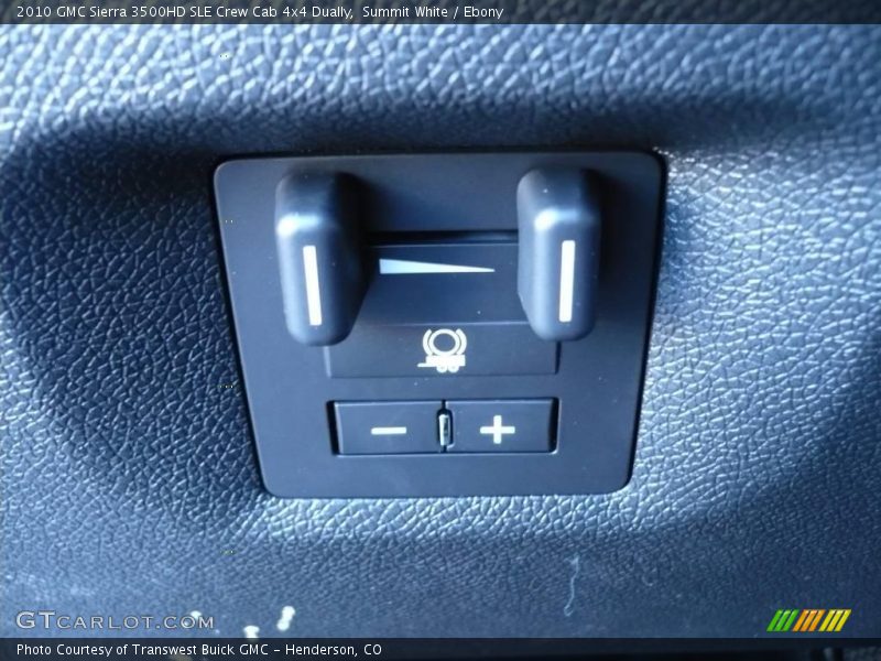 Summit White / Ebony 2010 GMC Sierra 3500HD SLE Crew Cab 4x4 Dually