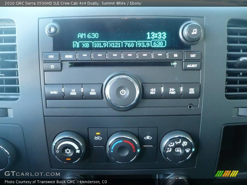 Summit White / Ebony 2010 GMC Sierra 3500HD SLE Crew Cab 4x4 Dually