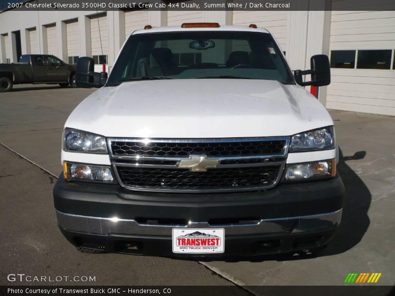 Summit White / Dark Charcoal 2007 Chevrolet Silverado 3500HD Classic LT Crew Cab 4x4 Dually