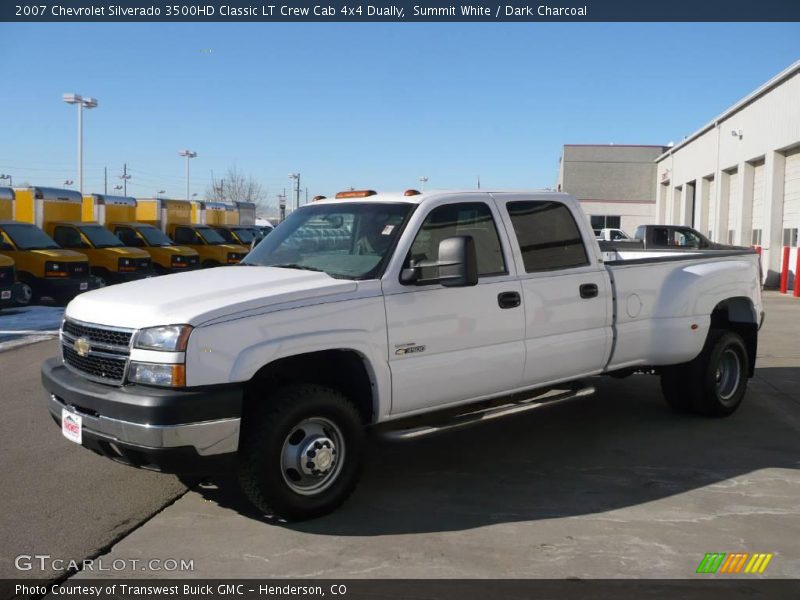 Summit White / Dark Charcoal 2007 Chevrolet Silverado 3500HD Classic LT Crew Cab 4x4 Dually