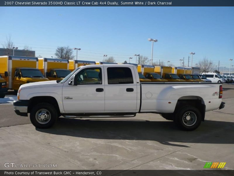 Summit White / Dark Charcoal 2007 Chevrolet Silverado 3500HD Classic LT Crew Cab 4x4 Dually