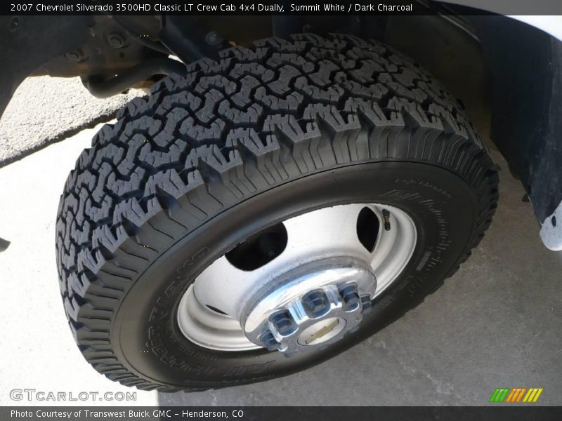 Summit White / Dark Charcoal 2007 Chevrolet Silverado 3500HD Classic LT Crew Cab 4x4 Dually