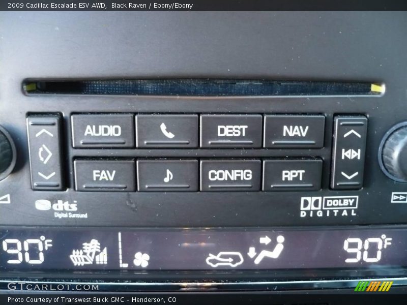 Black Raven / Ebony/Ebony 2009 Cadillac Escalade ESV AWD