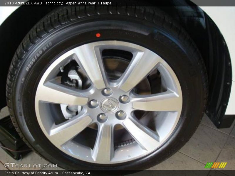 Aspen White Pearl / Taupe 2010 Acura ZDX AWD Technology